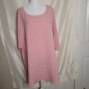 Shein Curve Peach Ruffle Front Top - 4XL